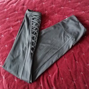 PINK Victorias Secret Ankle Cut-out Black Leggings